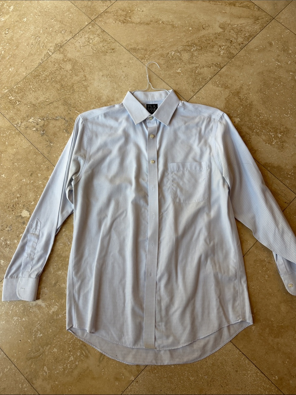 Men's Light Blue Dress Shirt - Classic Button-Down